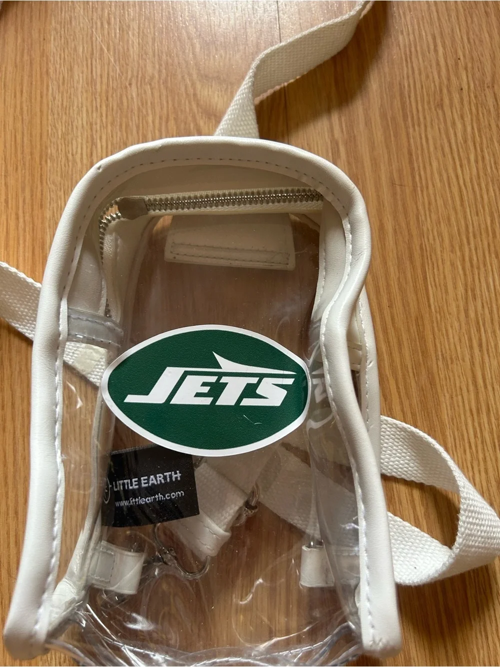 NEW YORK JETS CLEAR STADIUM MINI SLING BAG